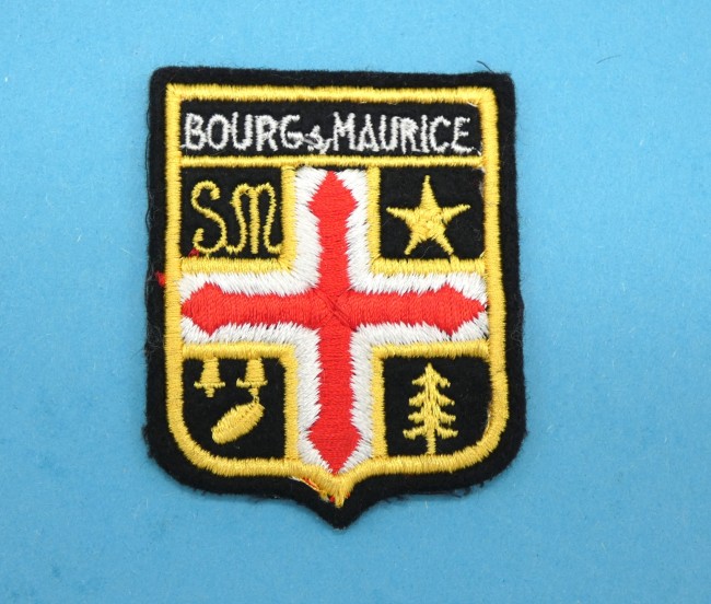 Ecusson brodé ville Bourg Saint Maurice 