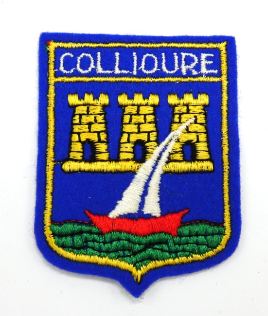 Ecusson brodé ville COLLIOURE 