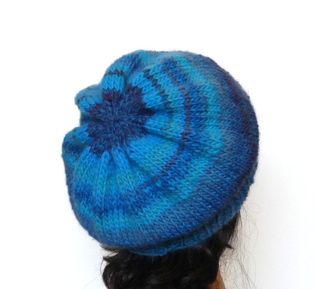 Béret femme laine bleu turquoise C 7851