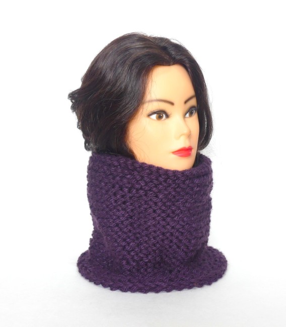 Tour de cou femme couleur violet Zinzolin