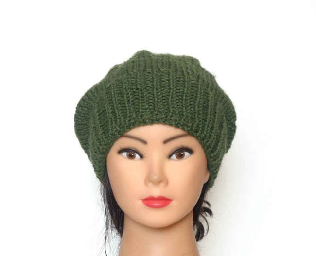 Béret femme Vert Kaki