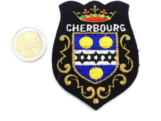 Ecusson brodé ville Cherbourg 