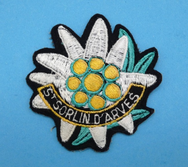 Ecusson brodé ville St Sorlin d ' Arves