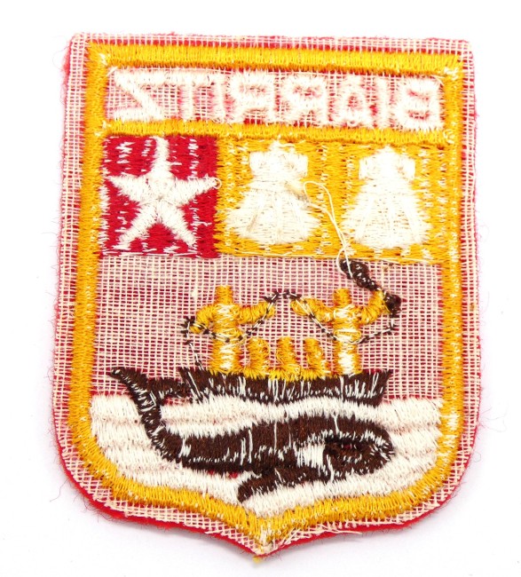 Ecusson brodé ville BIARRITZ