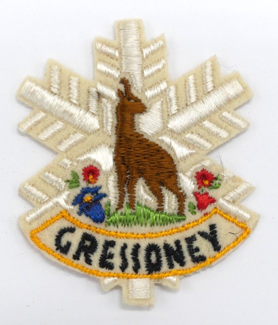 Ecusson brodé ville Gressoney 