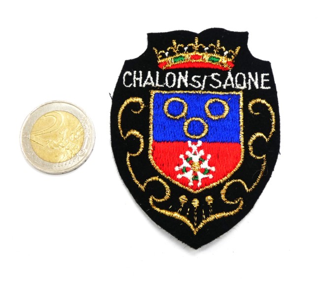 Ecusson meresse brodé ville Chalon sur Saône