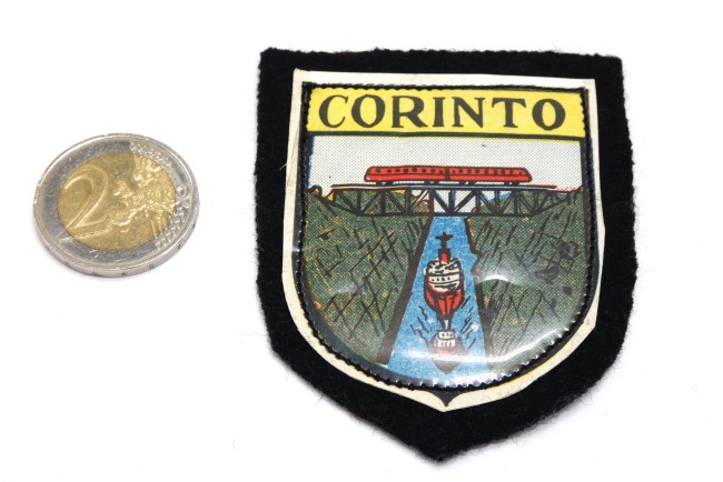 Ecusson brodé ville CORINTO ( Cirinthe , Grèce )