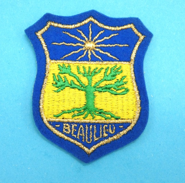 Ecusson brodé ville BEAULIEU 