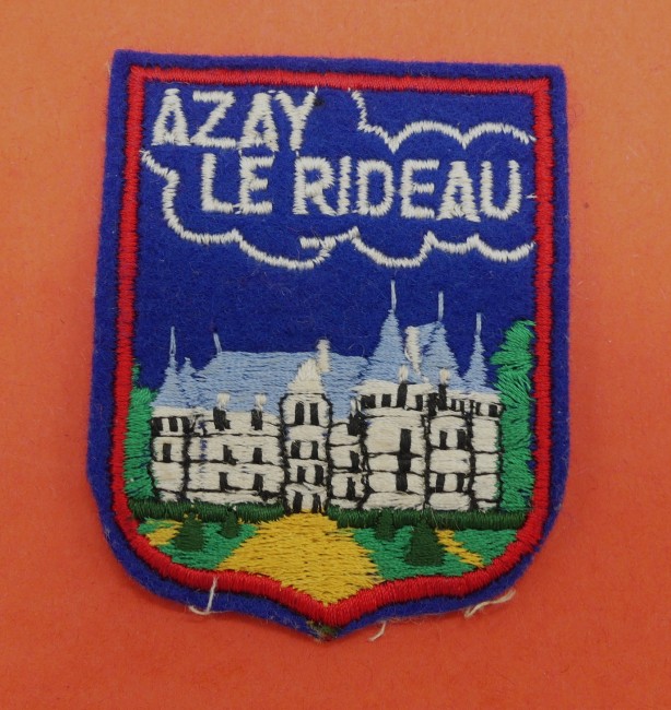 Ecusson brodé ville Azay Le Rideau 