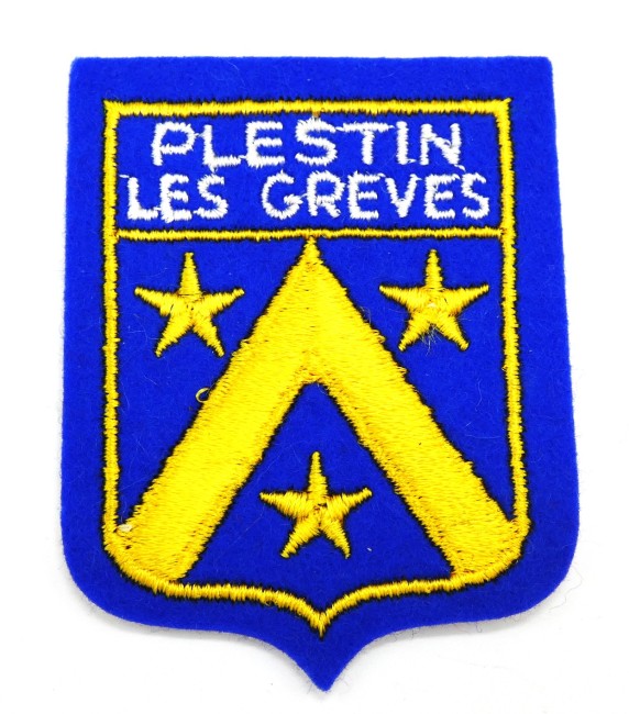 Ecusson brodé ville Plestin Les Grèves