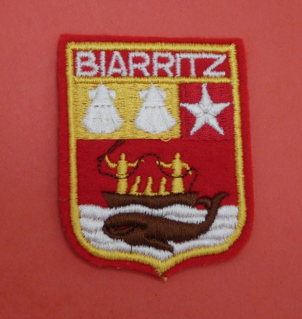 Ecusson brodé ville BIARRITZ