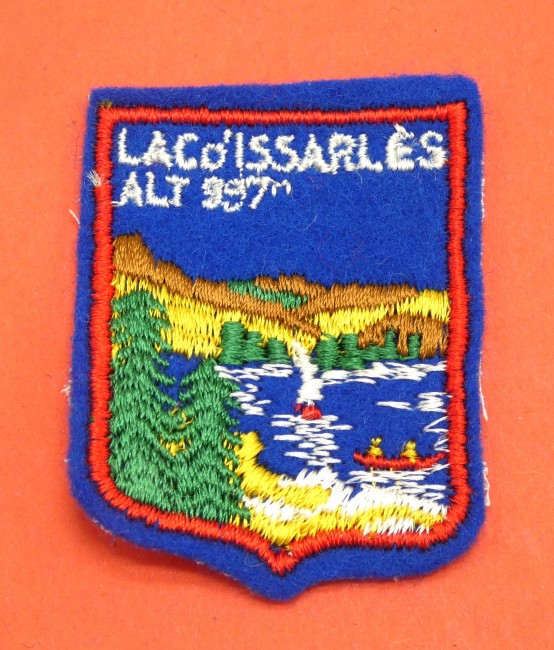 Ecusson brodé Lac d'Issarlès Alt 997 m 