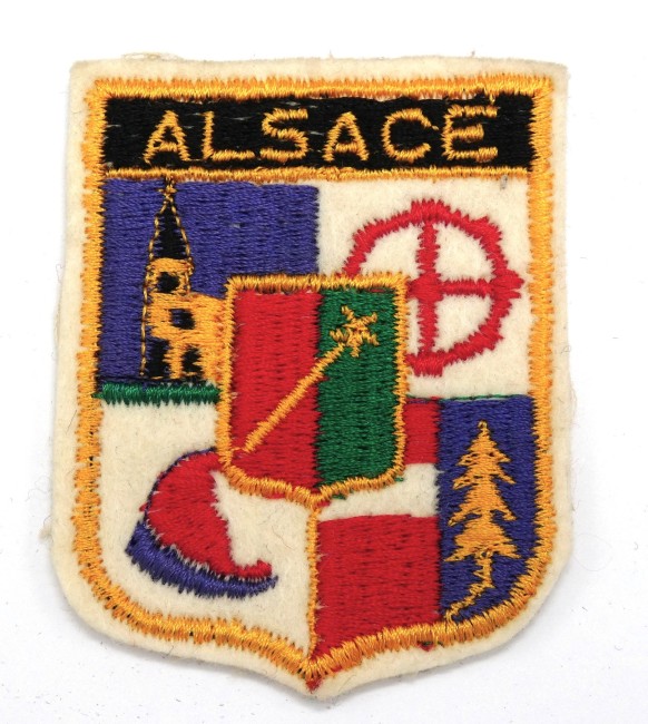 Ecusson collection brodé ville région ALSACE
