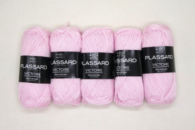 Fil à tricoter Plassard Victoire rose 03