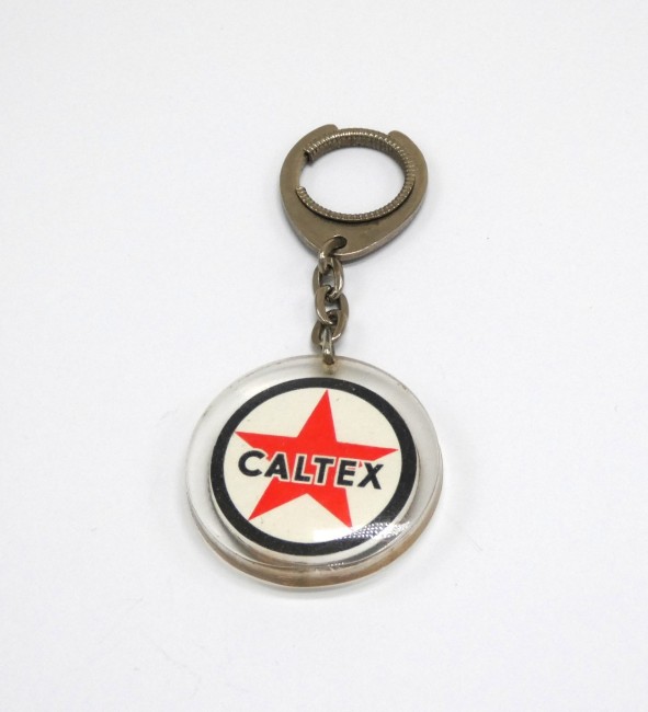 Ancien porte clé publicitaire collection Saint Christophe / Caltex