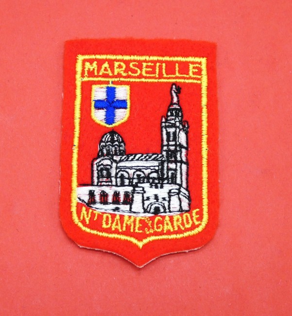 Ecusson brodé ville MARSEILLE - Basilique Notre Dame de la Garde 