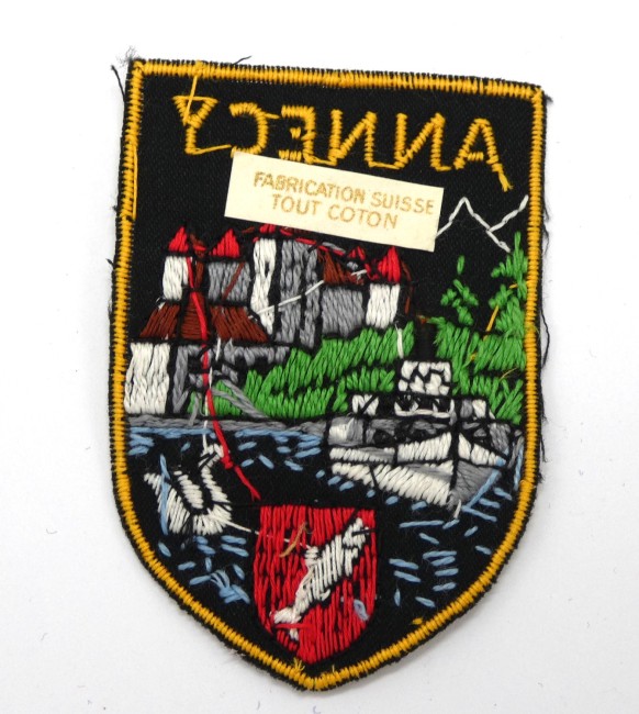  Ecusson tissu  brodé ville Annecy 