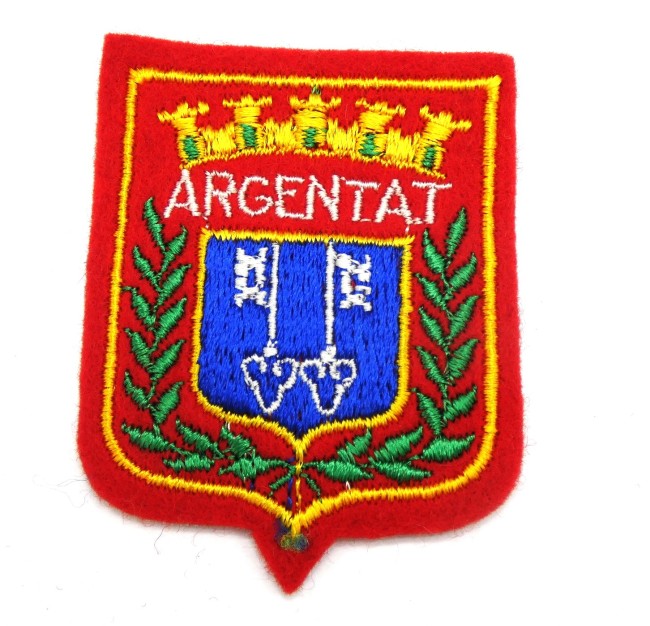 Ecusson brodé ville Argentat 