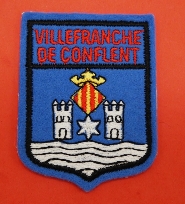 Ecusson brodé ville VILLEFRANCHE DE CONFLENT
