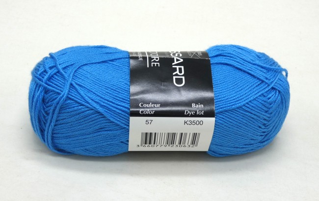 Fil à tricoter Plassard Victoire bleu 57
