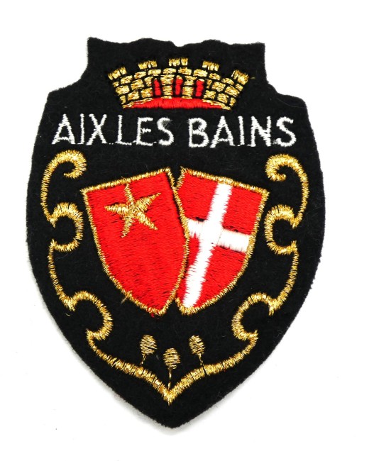 P1100608 Ecusson brodé ville Aix Les Bains