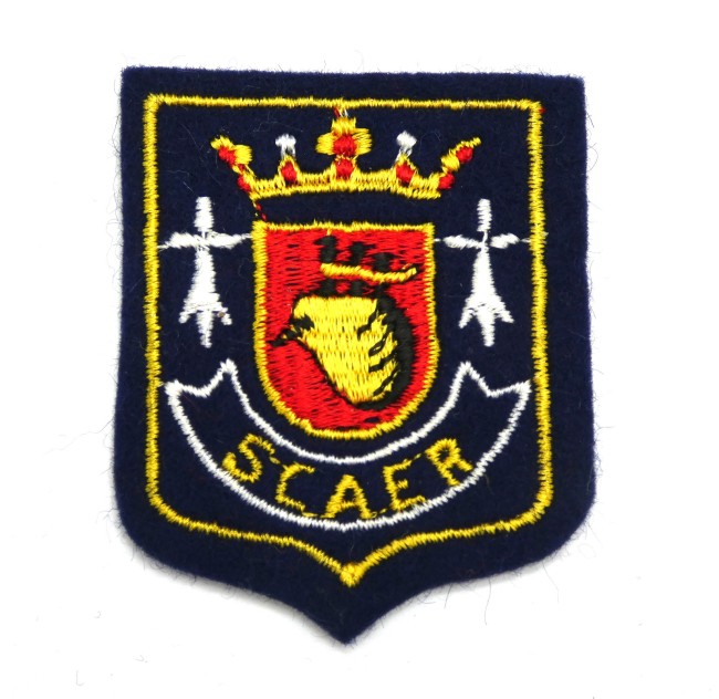 Ecusson brodé ville SCAER  