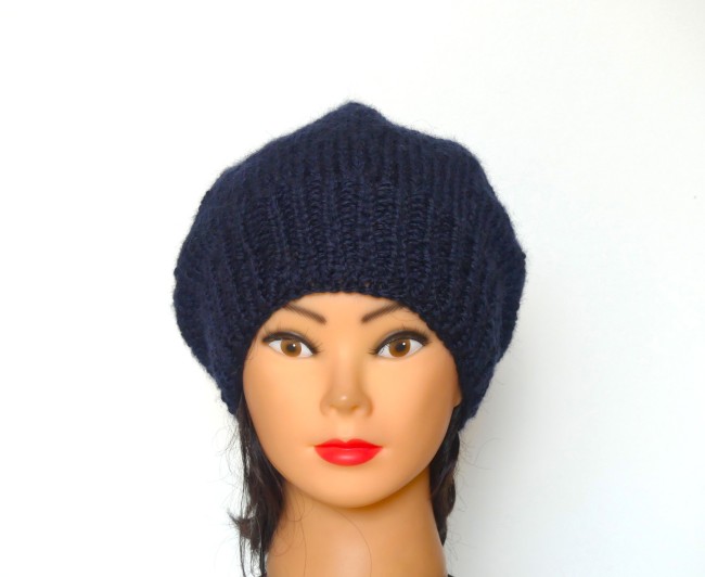  Béret bleu marine Bergère de France Alaska