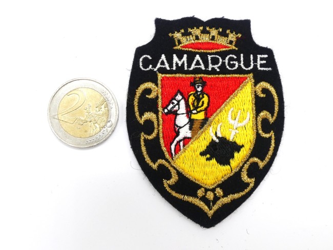 Ecusson meresse brodé ville Camargue