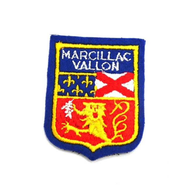 Ecusson brodé ville Marcillac Vallon 