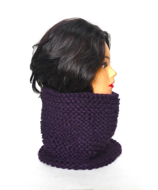 Tour de cou femme couleur violet Zinzolin