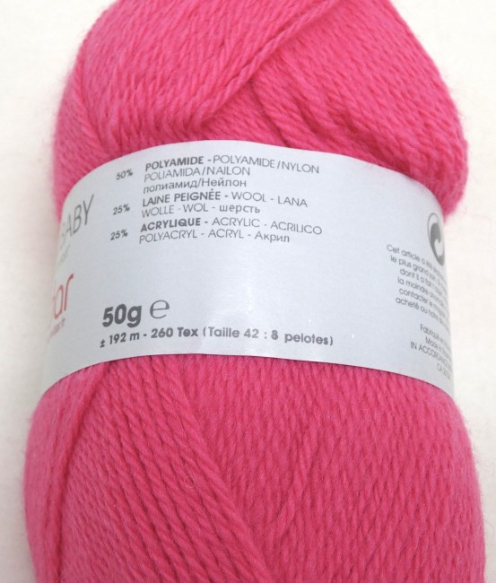 Lot 2 pelotes Laine Phildar PARTNER BABY C 202 Berlingot rose 