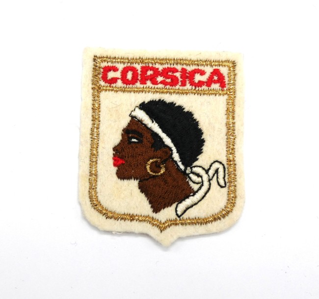 P1040929 Ecusson brodé CORSICA ( Corse )