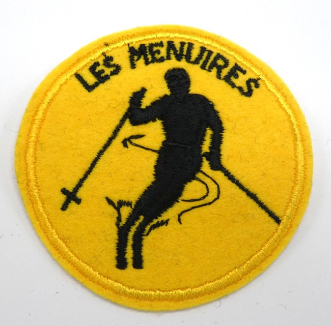 Ecusson brodé skieur Les Menuires