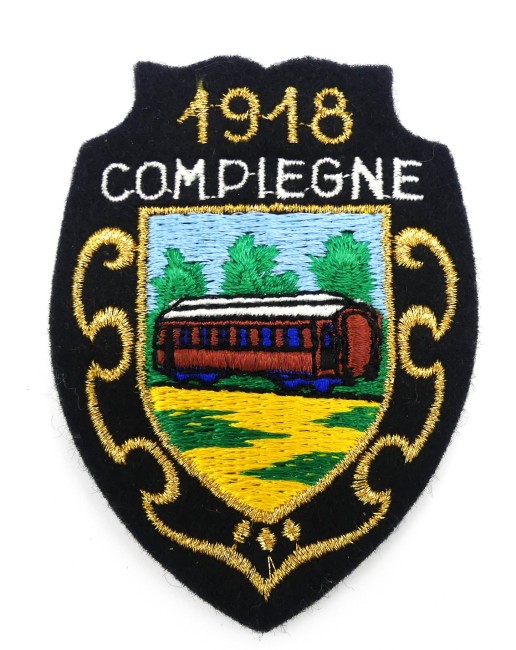 Ecusson meresse brodé Compiegne 1918 