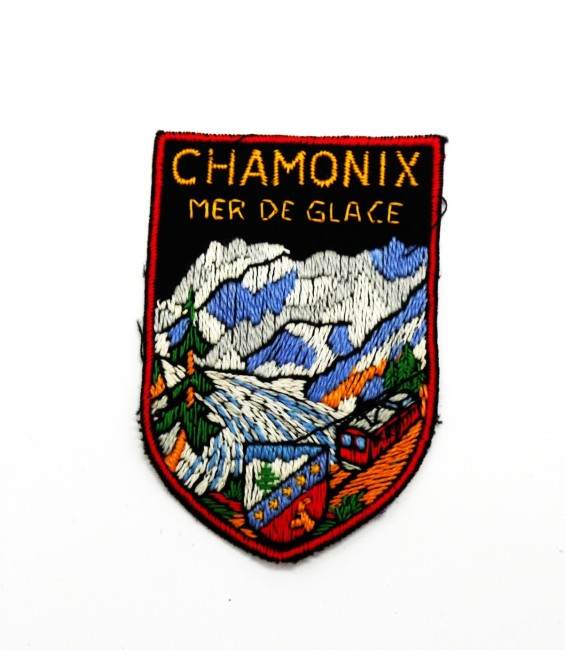 Ecusson brdoé Chamonix mer de glace 