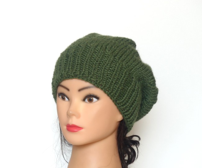 Béret femme Vert Kaki