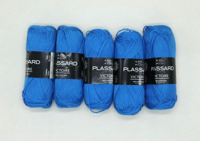 Fil à tricoter Plassard Victoire bleu 57