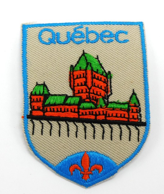 Ecusson city ville patch Québec Canada)  7 cm X 5 cm