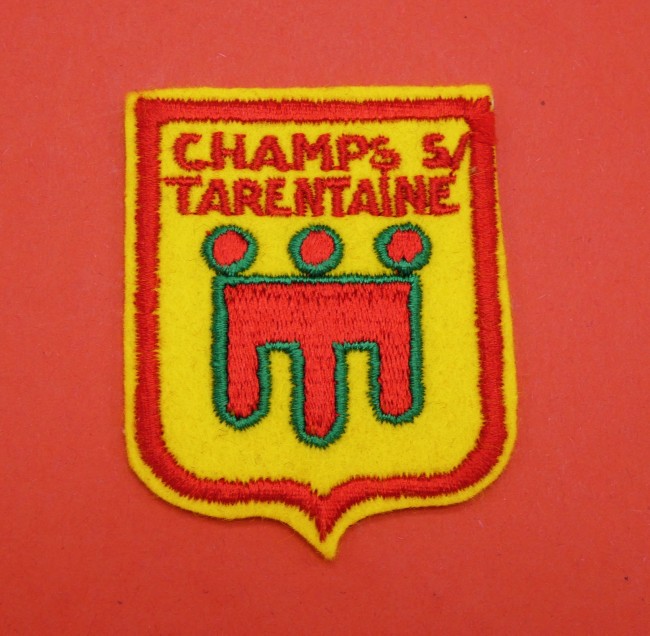 Ecusson brodé ville Champs sur Tarentaine 