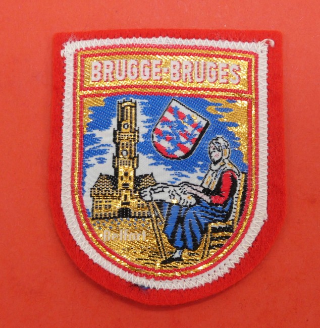 P1010764 Ecusson brodé ville BRUGGE - BRUGES à coudre