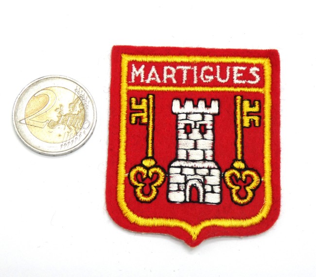 Ecusson brodé ville MARTIGUES 