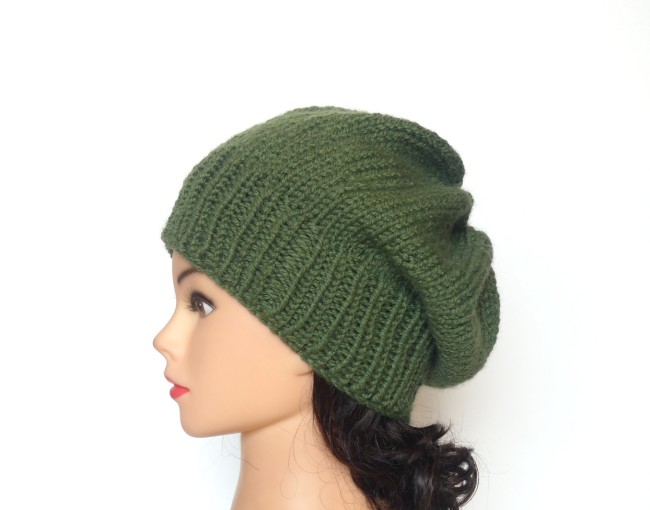 Béret femme Vert Kaki