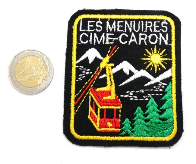 P1090628 Ecusson brodé Les Menuires Cime - Caron