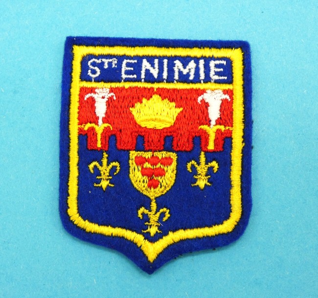 Ecusson brodé ville Ste ENIMIE 
