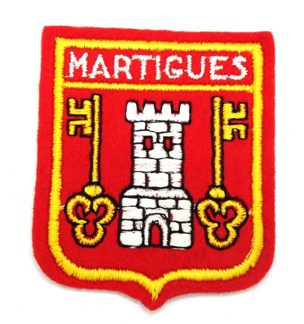 Ecusson brodé ville MARTIGUES 