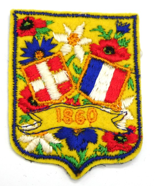 **Ecusson ville brodé 1860** ( Savoie ) **