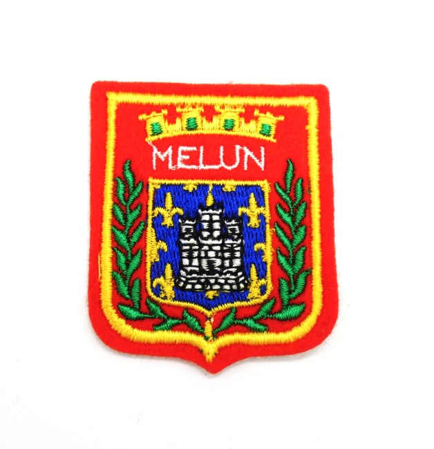 Ecusson brodé ville Melun