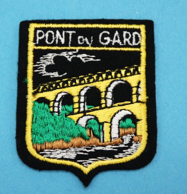 Ecusson brodé collection ville Pont du Gard