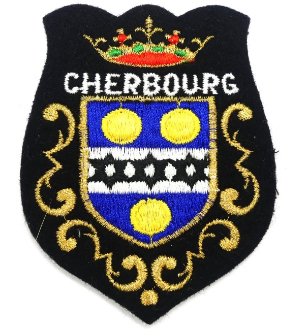 Ecusson brodé ville Cherbourg 
