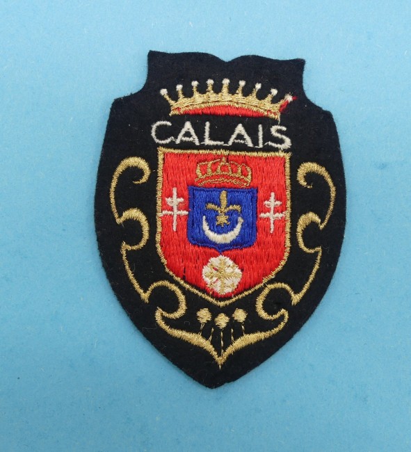 Ecusson meresse brodé ville Calais 